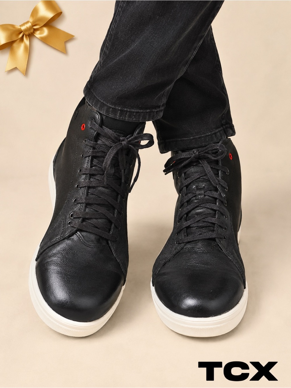 TCX X-Blend WP T-DRY Waterproof Leather Motorcycle Boots Men’s EU 45 US 11 Black